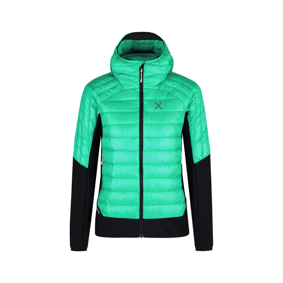 PEAK HYBRID HOODED JACKET WOM. BRIGHT TEAL