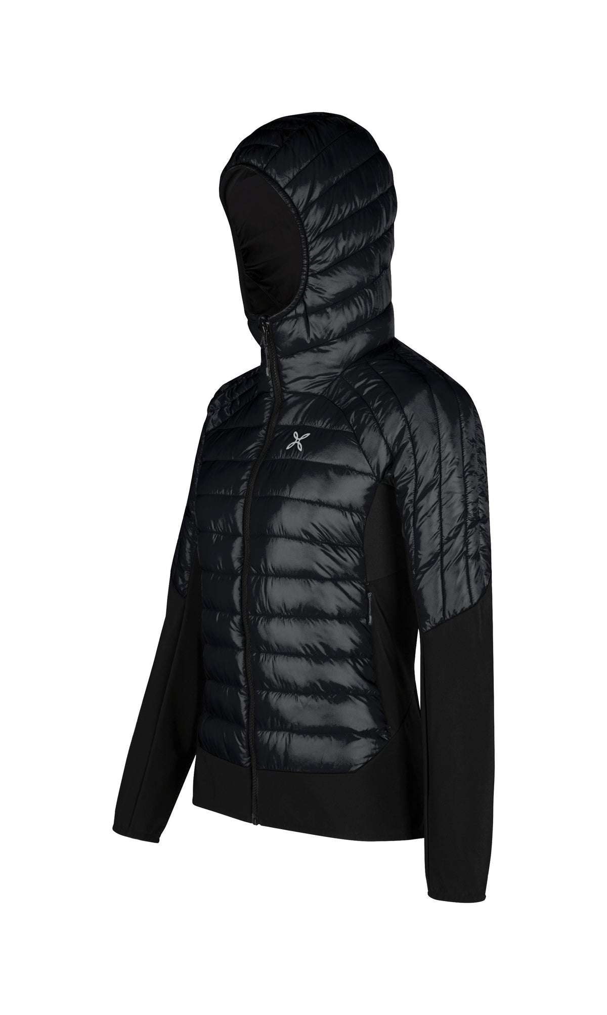 PEAK HYBRID HOODED JACKET WOM. BLACK