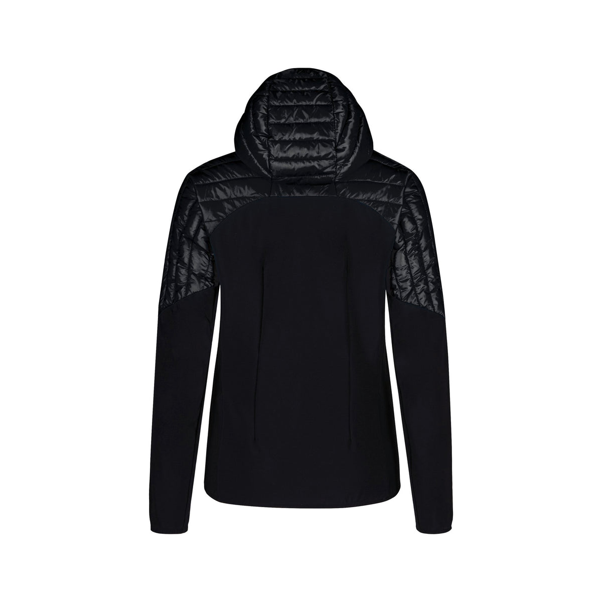 PEAK HYBRID HOODED JACKET WOM. BLACK