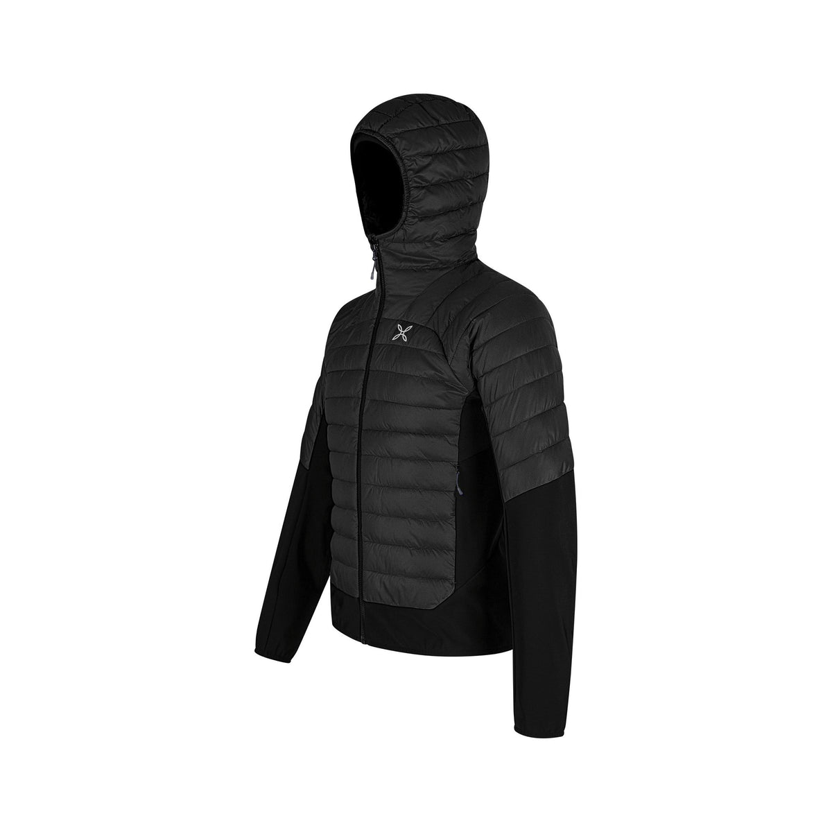 PEAK HYBRID HOODED JACKET BLACK