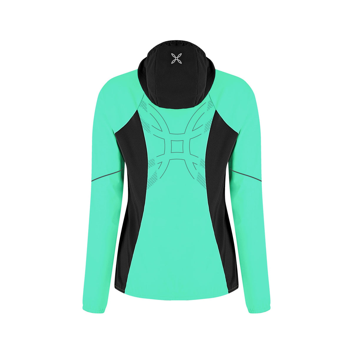 FLASH HOODED JACKET WOMAN BRIGHT TEAL/SHELL