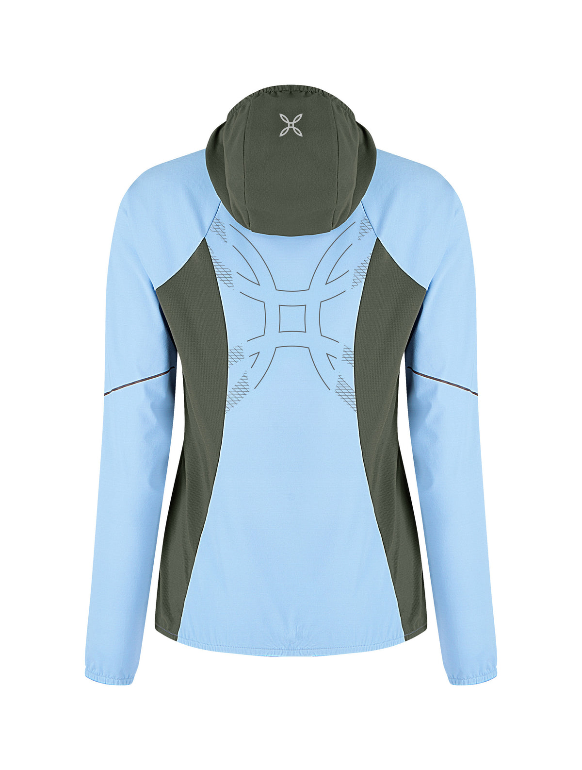 FLASH HOODED JACKET WOMAN DUSK/VERDE SALVIA