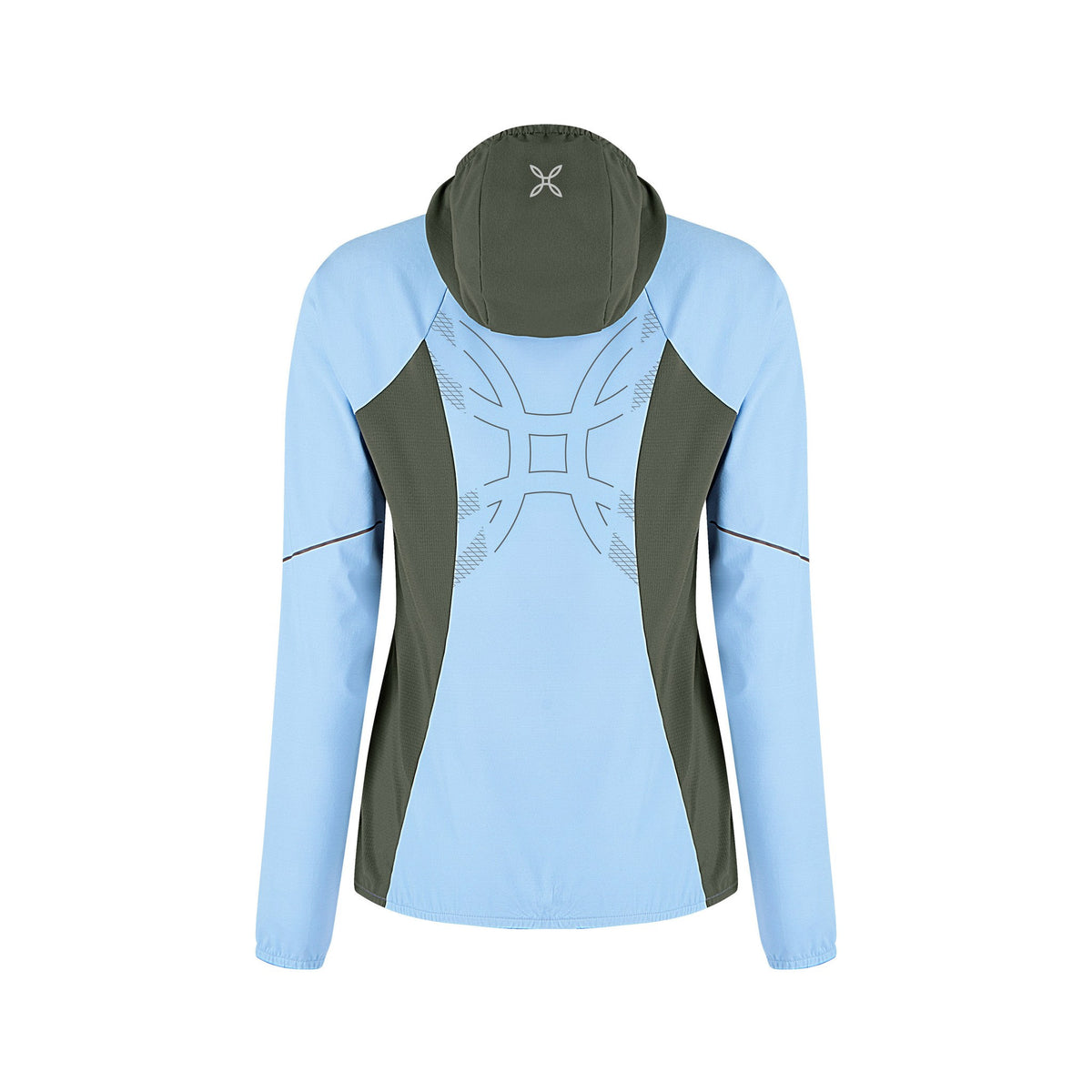 FLASH HOODED JACKET WOMAN DUSK/VERDE SALVIA