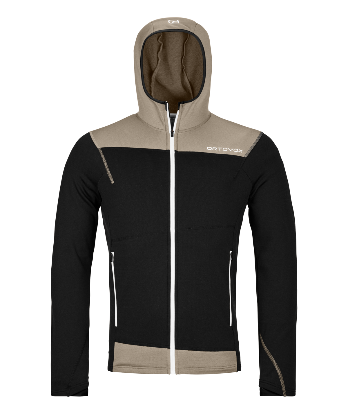 FLEECE LIGHT HOODY M black raven