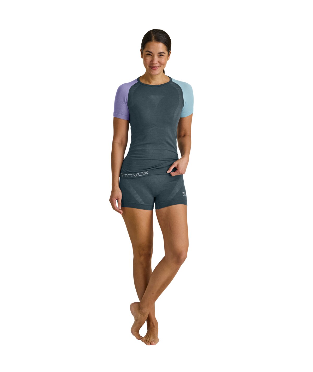 120 COMP LIGHT SHORT SLEEVE W dark arctic grey