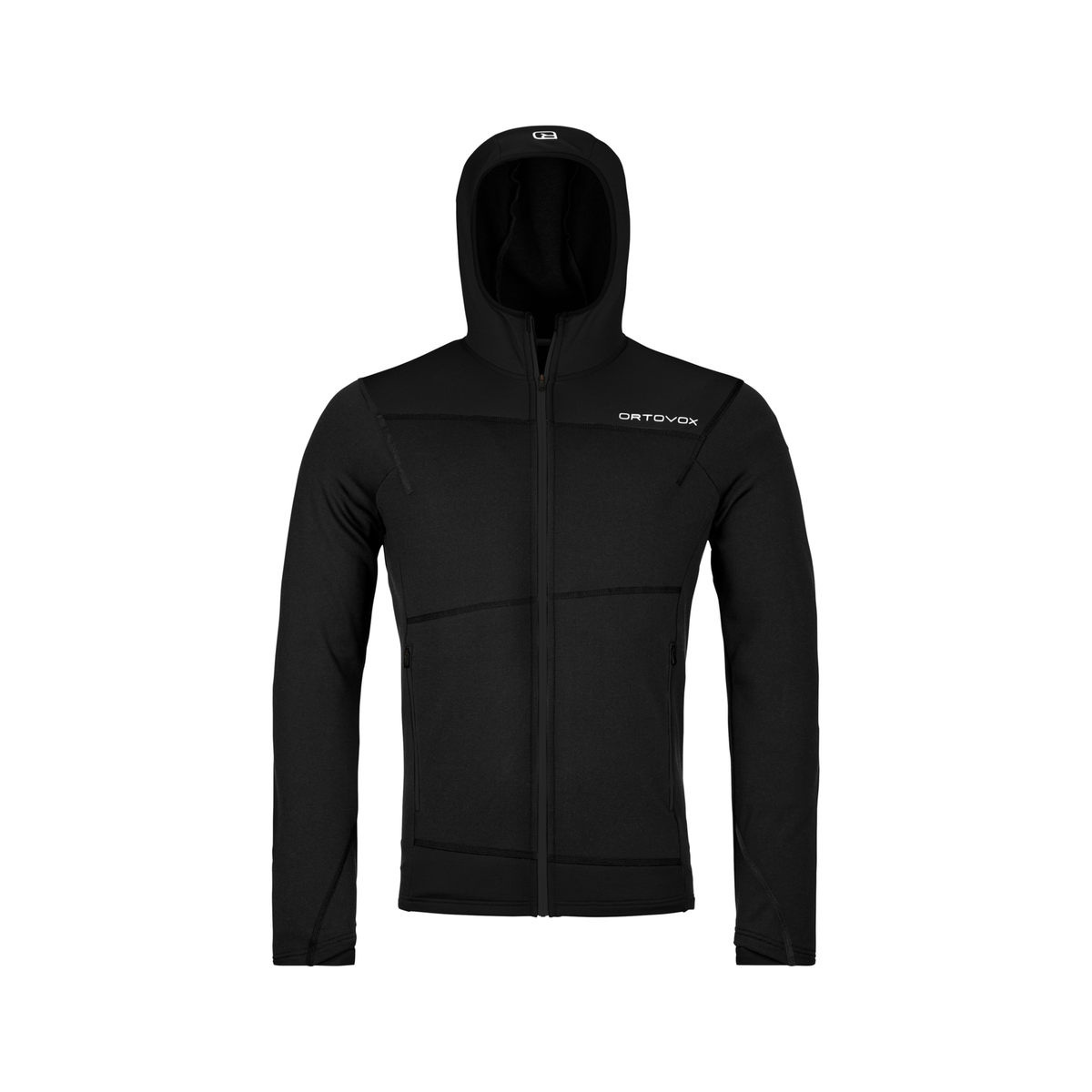 ORTOVOX FLEECE LIGHT HOODY M black raven