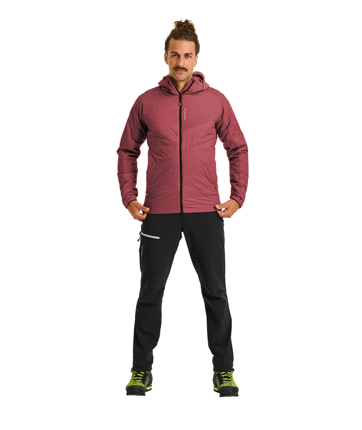 SWISSWOOL PIZ DUAN JACKET M red malbec