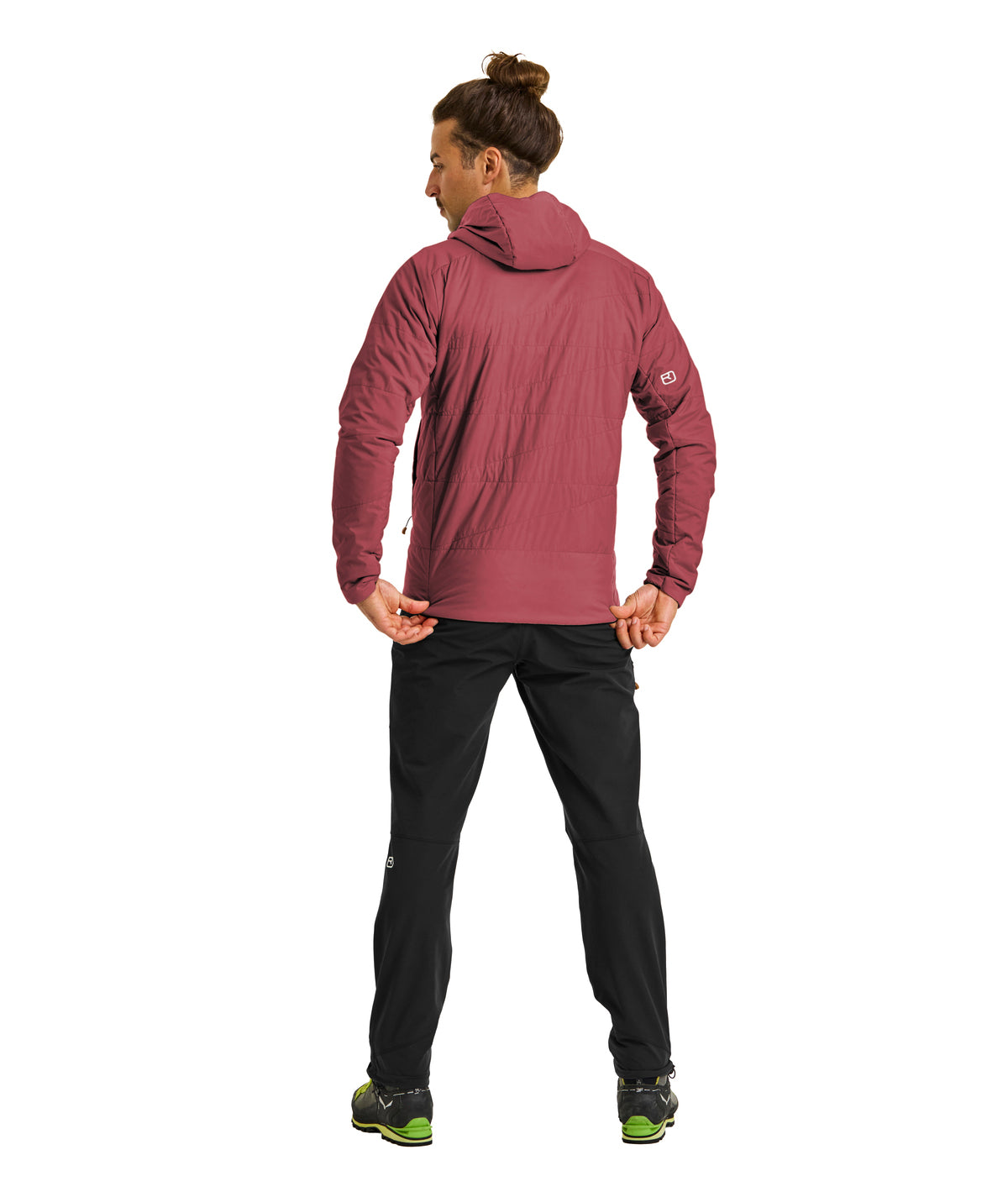 SWISSWOOL PIZ DUAN JACKET M red malbec