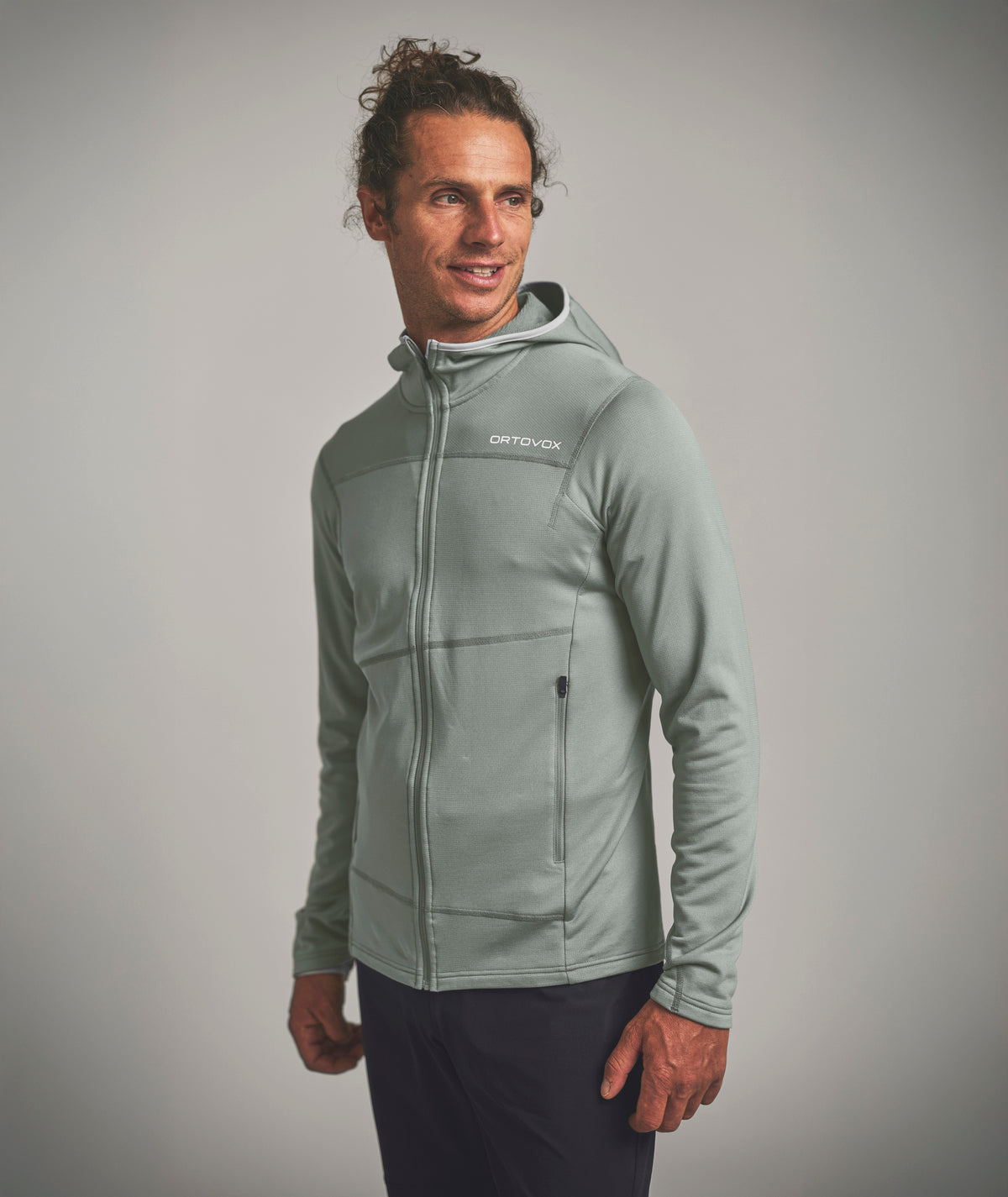 ORTOVOX FLEECE LIGHT HOODY M black raven