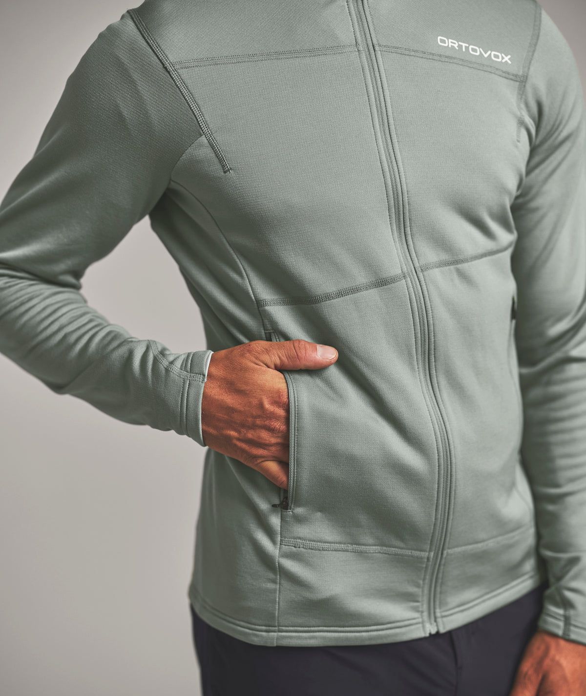 ORTOVOX FLEECE LIGHT JACKET M black raven