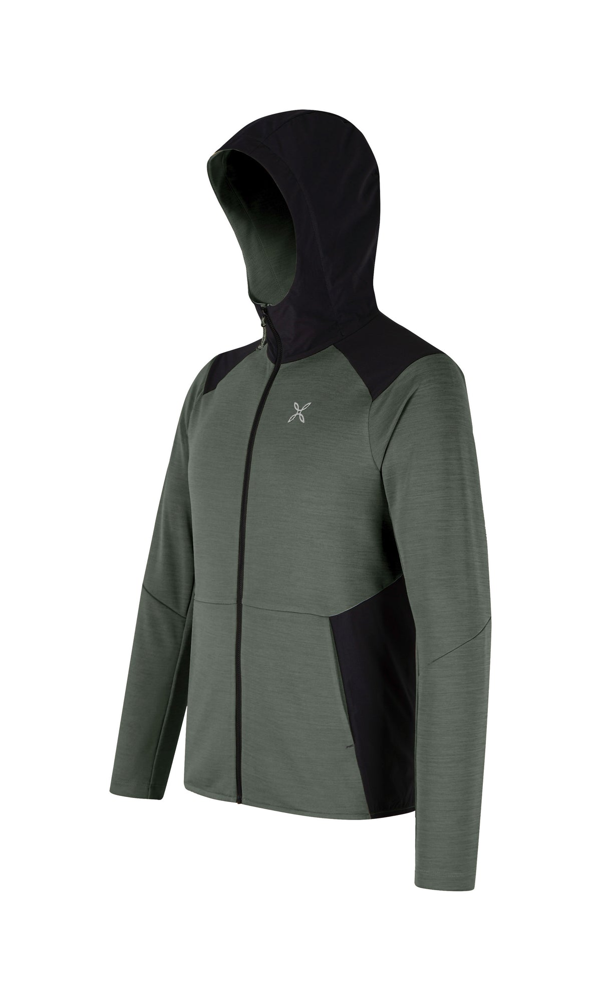 TIMELESS MIX HOODED MAGLIA VERDE SALVIA