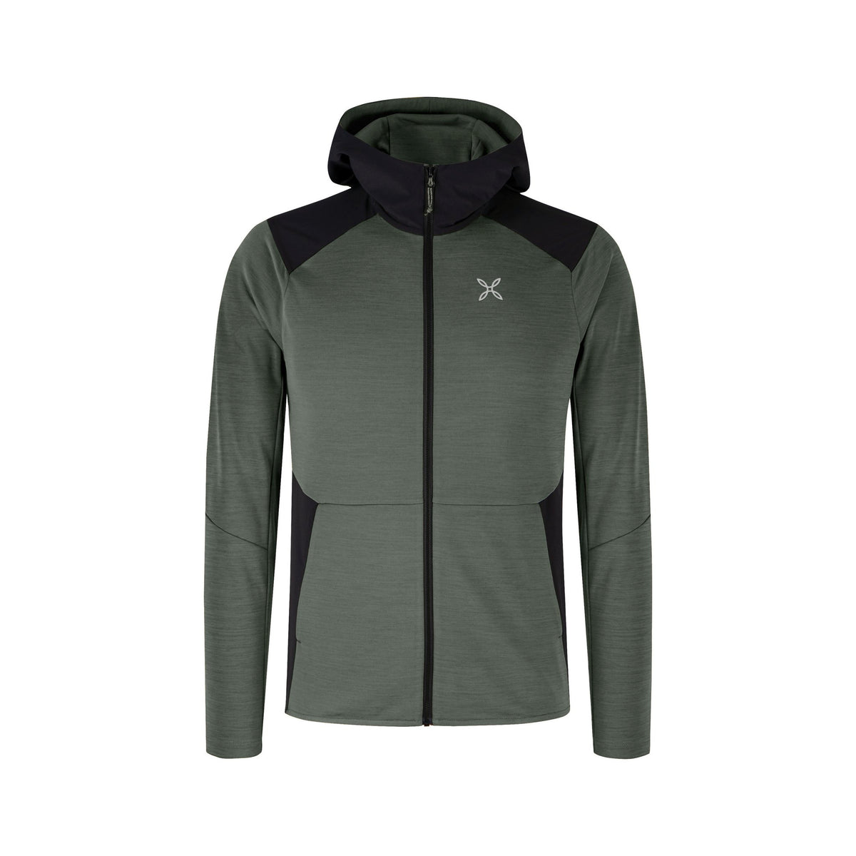MONTURA TIMELESS MIX HOODED MAGLIA VERDE SALVIA