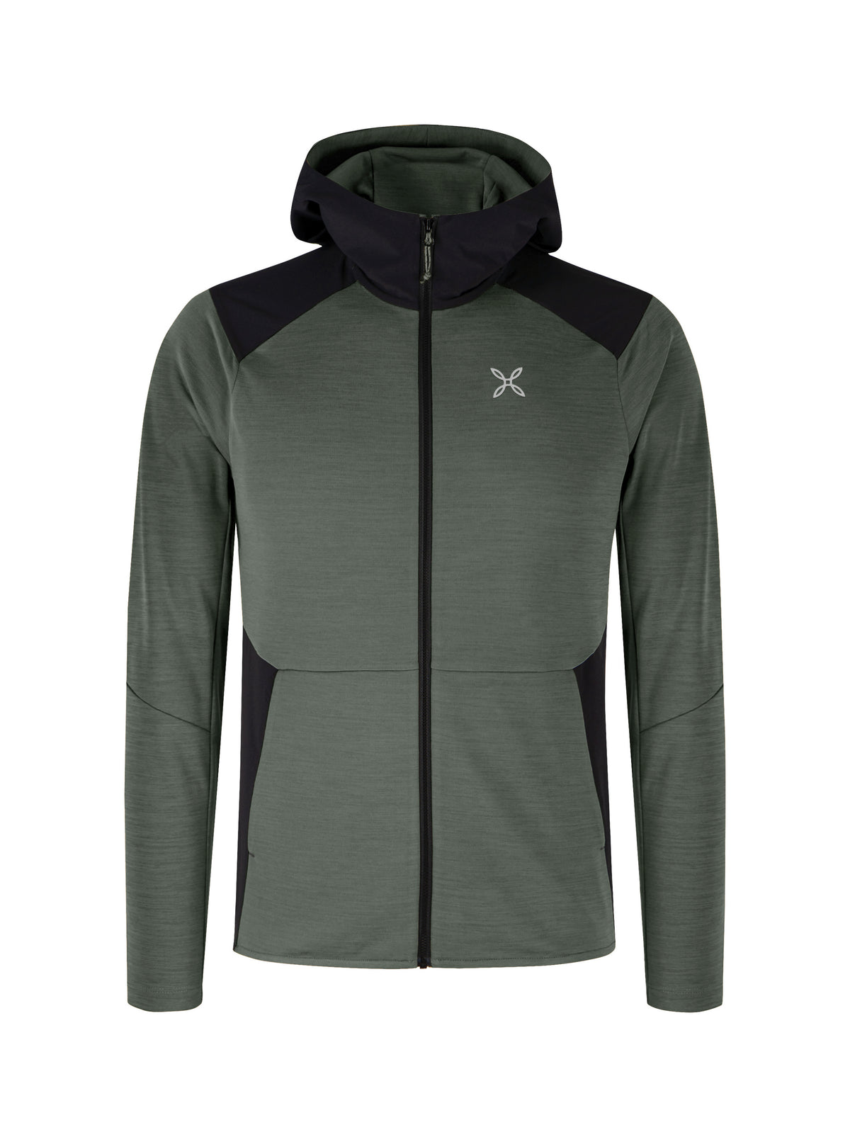 TIMELESS MIX HOODED MAGLIA VERDE SALVIA