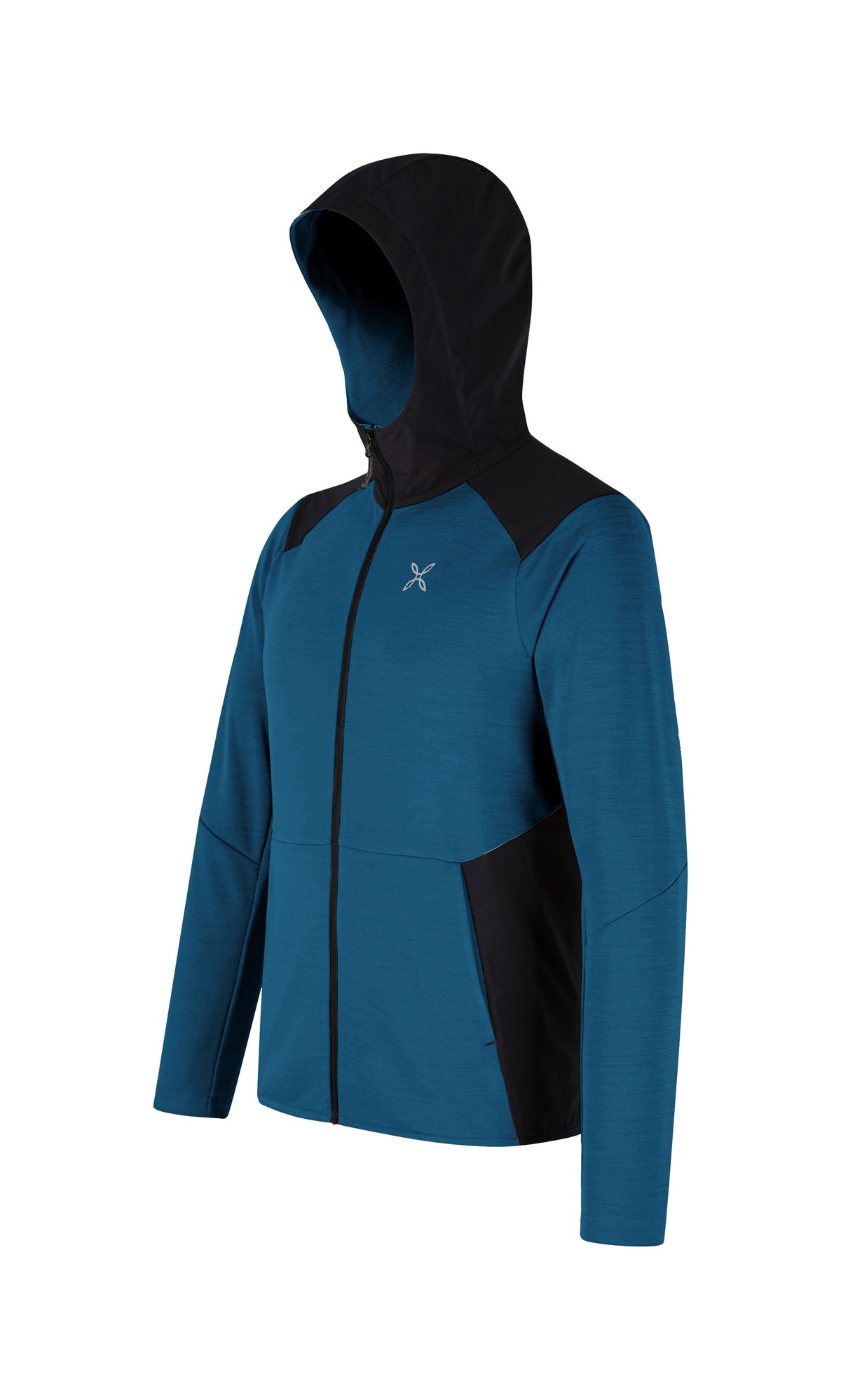 TIMELESS MIX HOODED MAGLIA DEEP BLUE