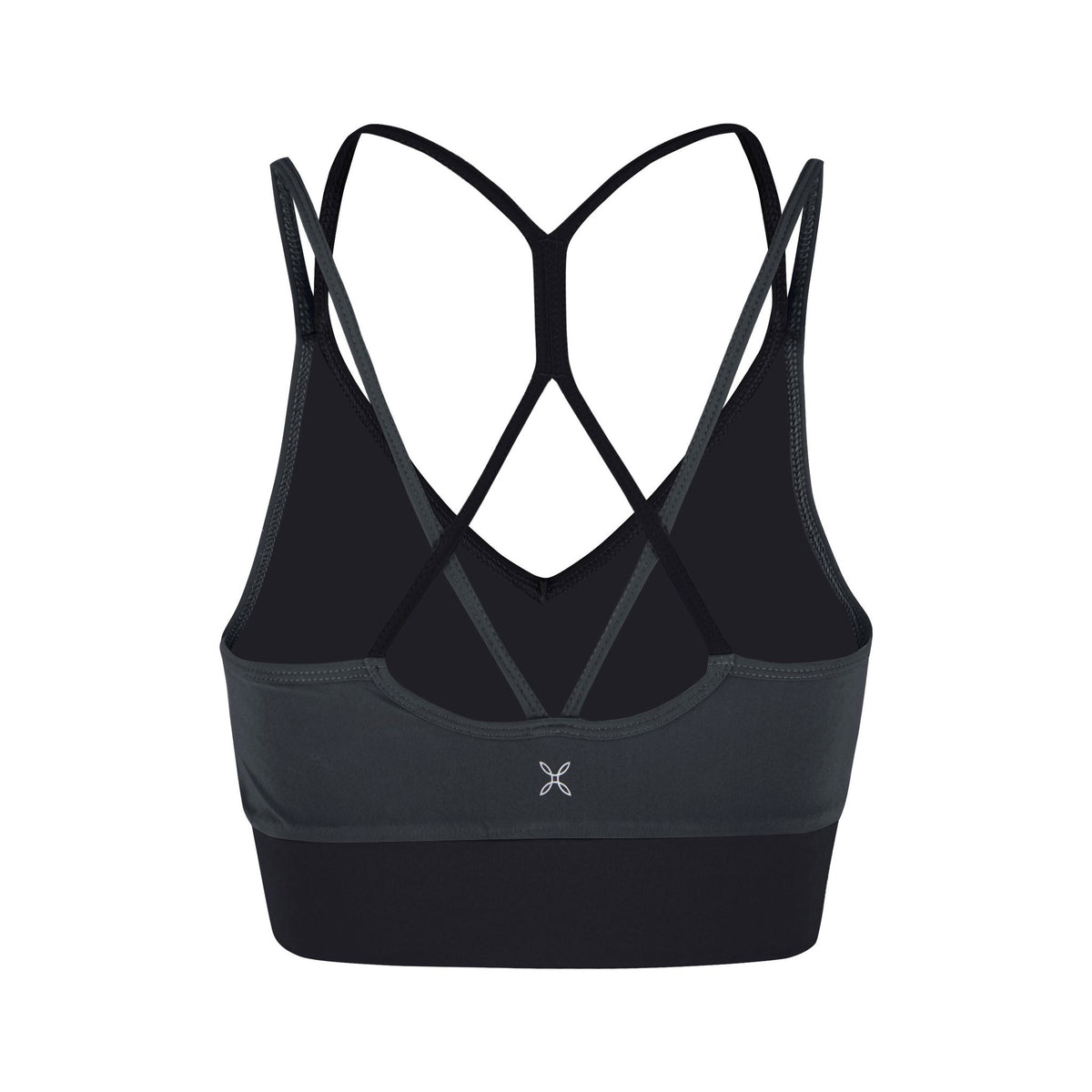 CRIMP CROSS BRA WOMAN BLACK PIOMBO