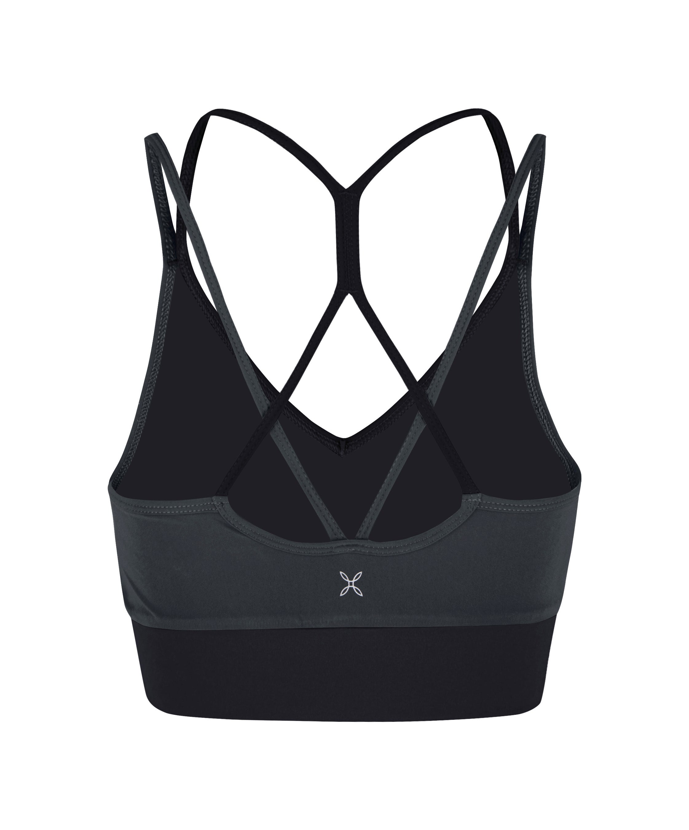 CRIMP CROSS BRA WOMAN BLACK PIOMBO
