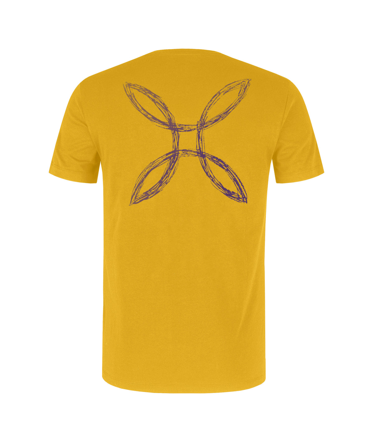 PENCIL LOGO T-SHIRT MUSTARD