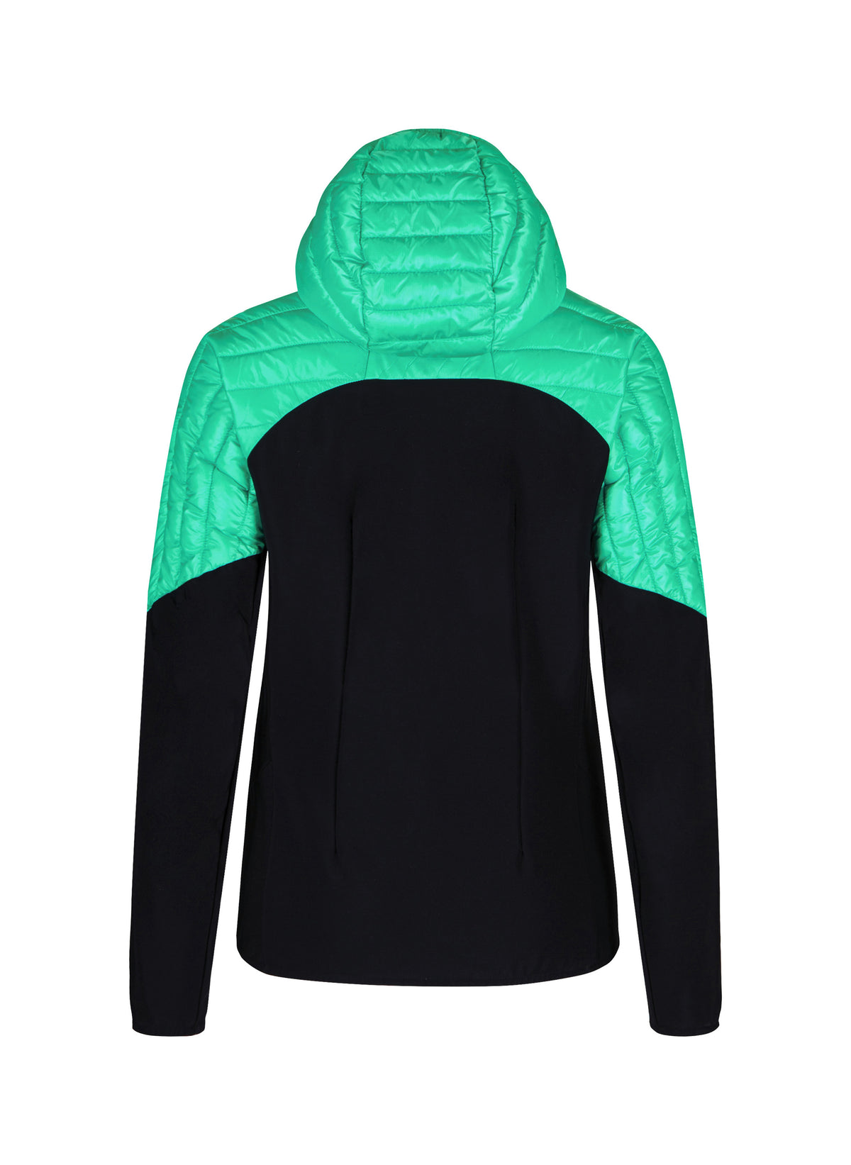PEAK HYBRID HOODED JACKET WOM. BRIGHT TEAL
