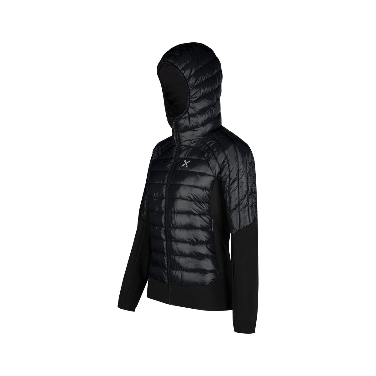 PEAK HYBRID HOODED JACKET WOM. BLACK