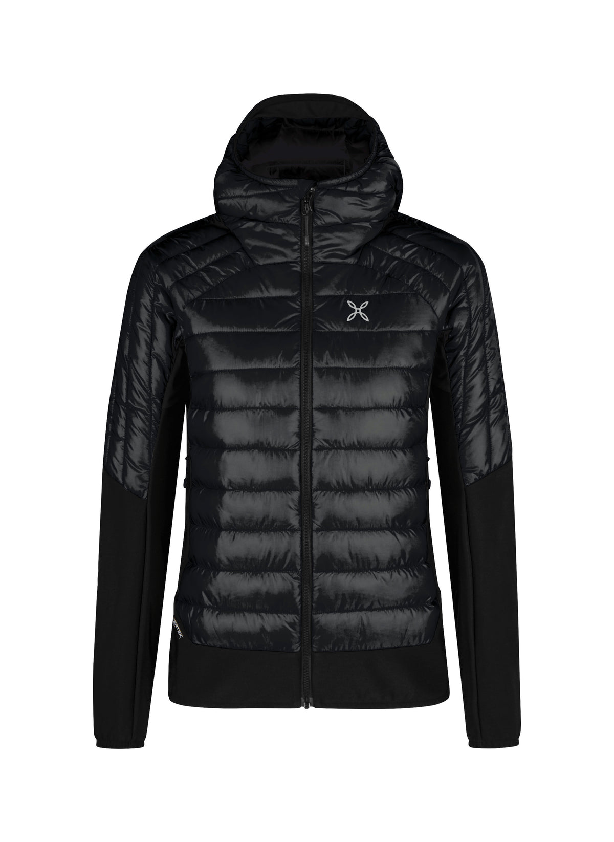 PEAK HYBRID HOODED JACKET WOM. BLACK