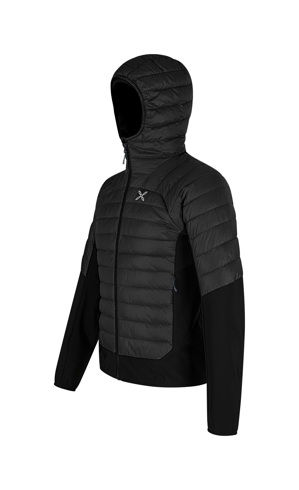 PEAK HYBRID HOODED JACKET BLACK