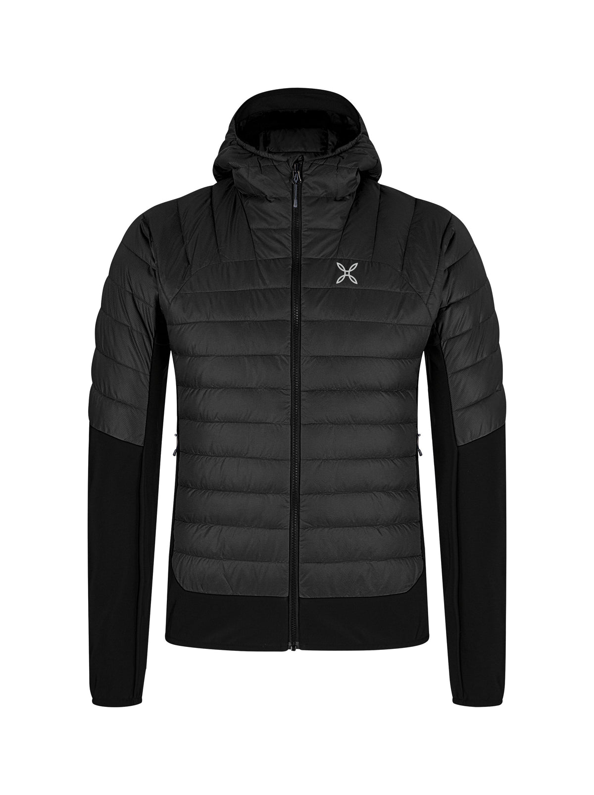 PEAK HYBRID HOODED JACKET BLACK