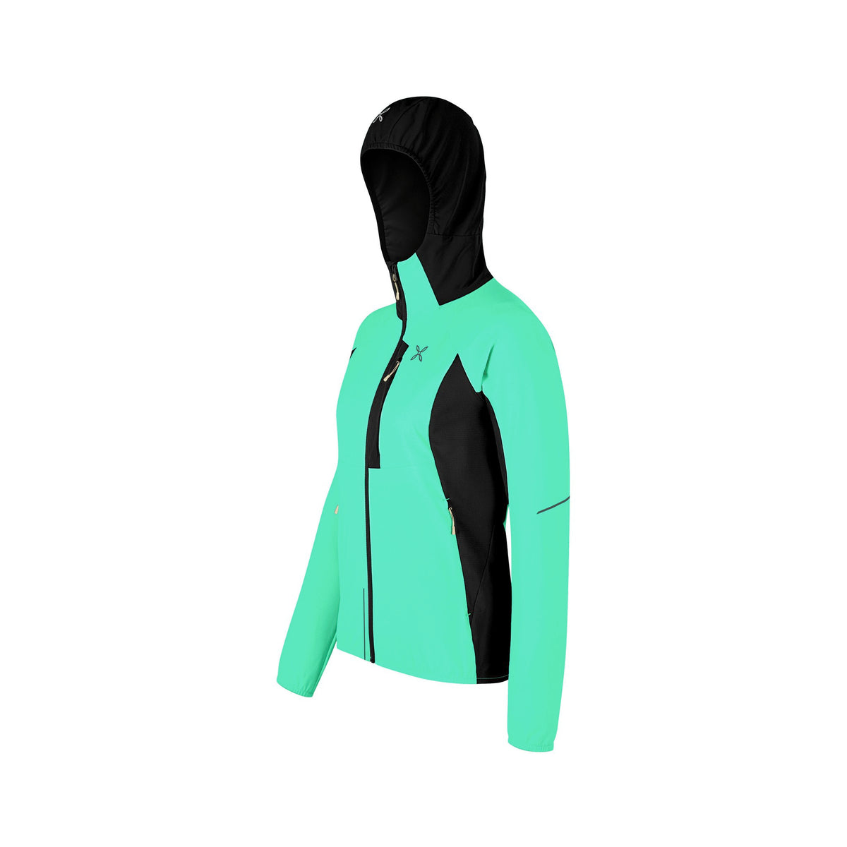 FLASH HOODED JACKET WOMAN BRIGHT TEAL/SHELL