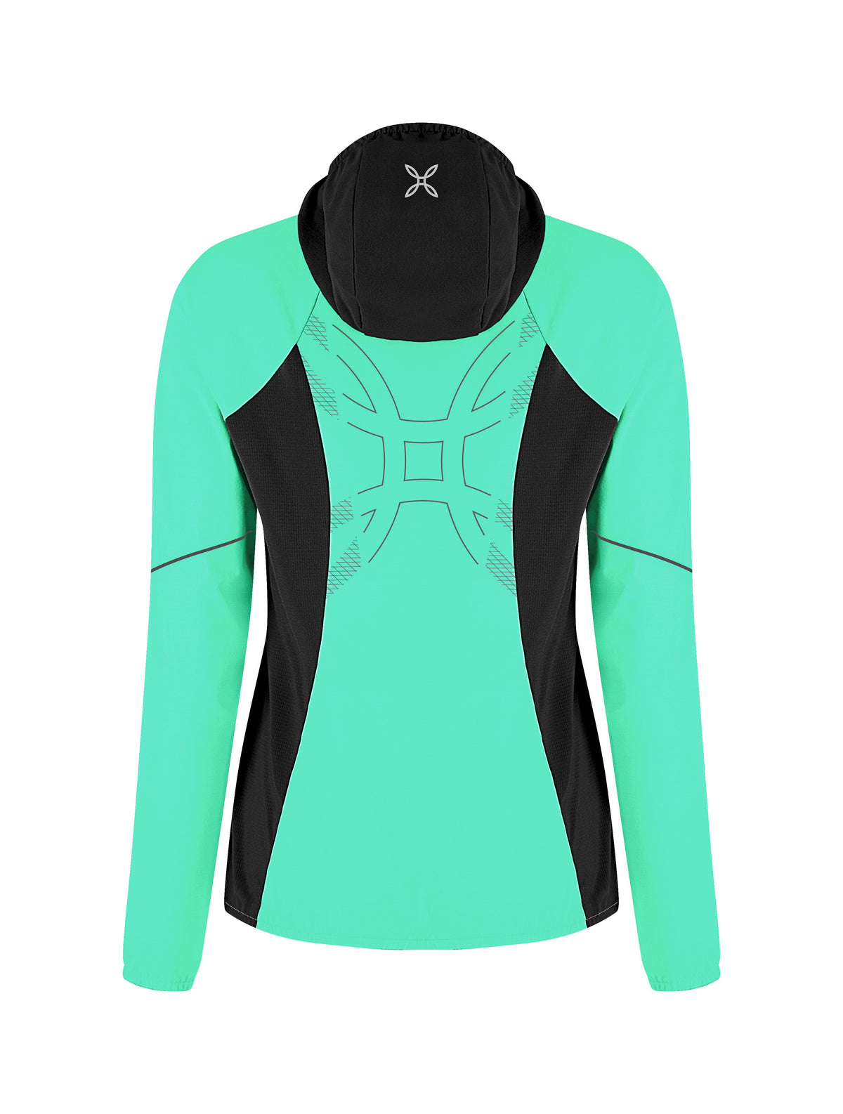 FLASH HOODED JACKET WOMAN BRIGHT TEAL/SHELL