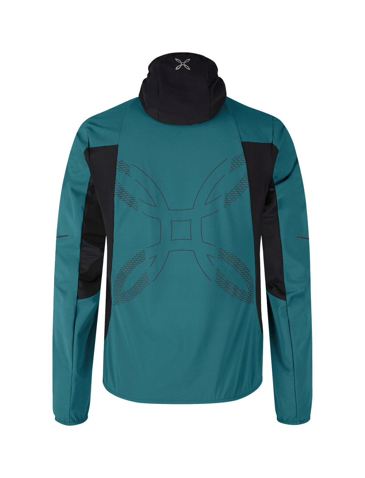 FLASH HOODED JACKET STEEL BLUE/SUNNY LIME