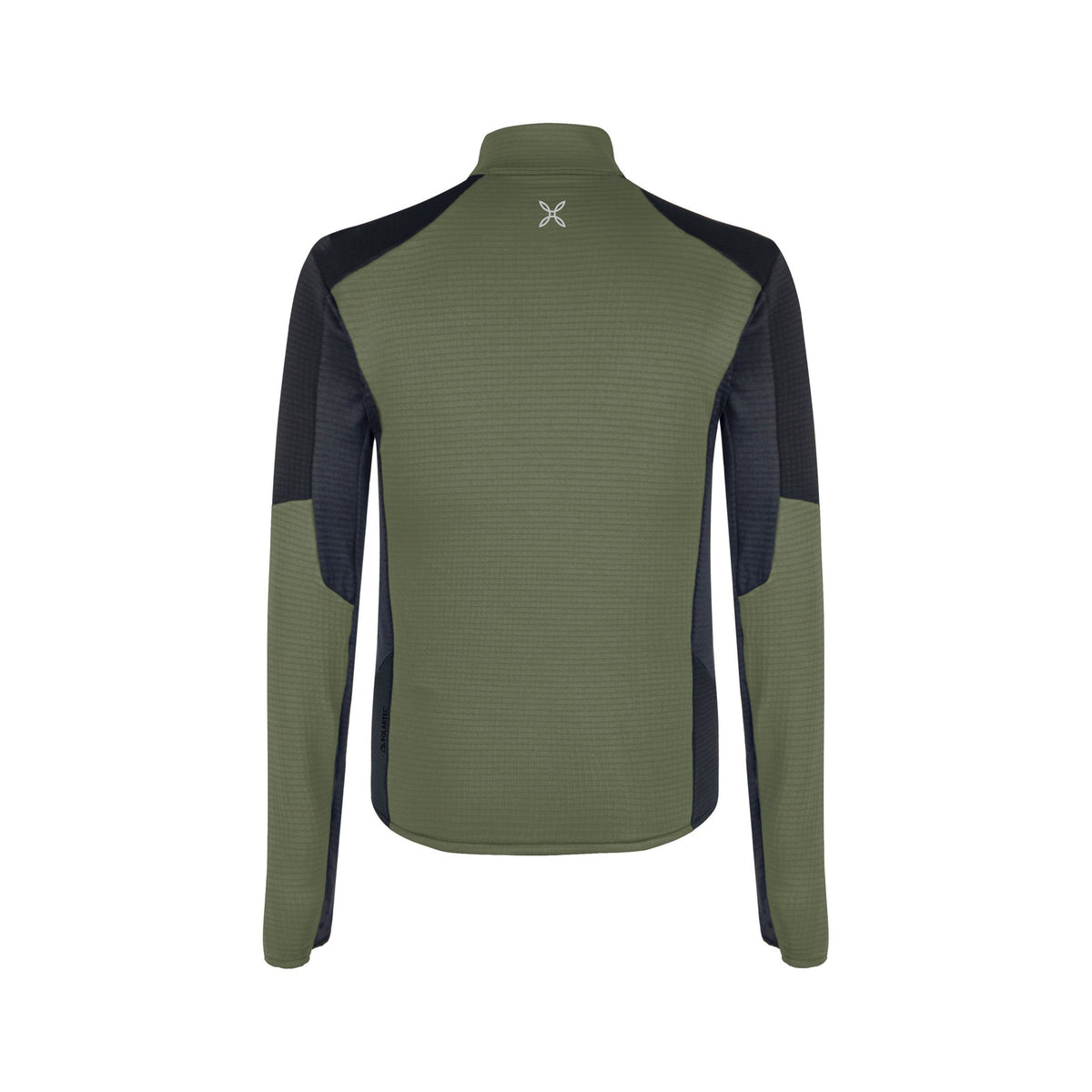 STRETCH COLOR MAGLIA VERDE SALVIA/BLACK