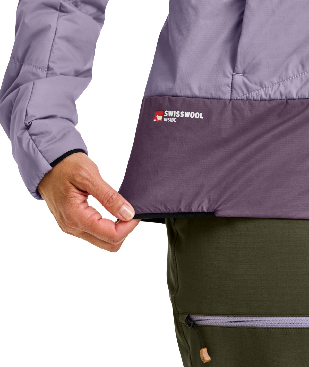SWISSWOOL PIZ DUAN JACKET W lush lavender