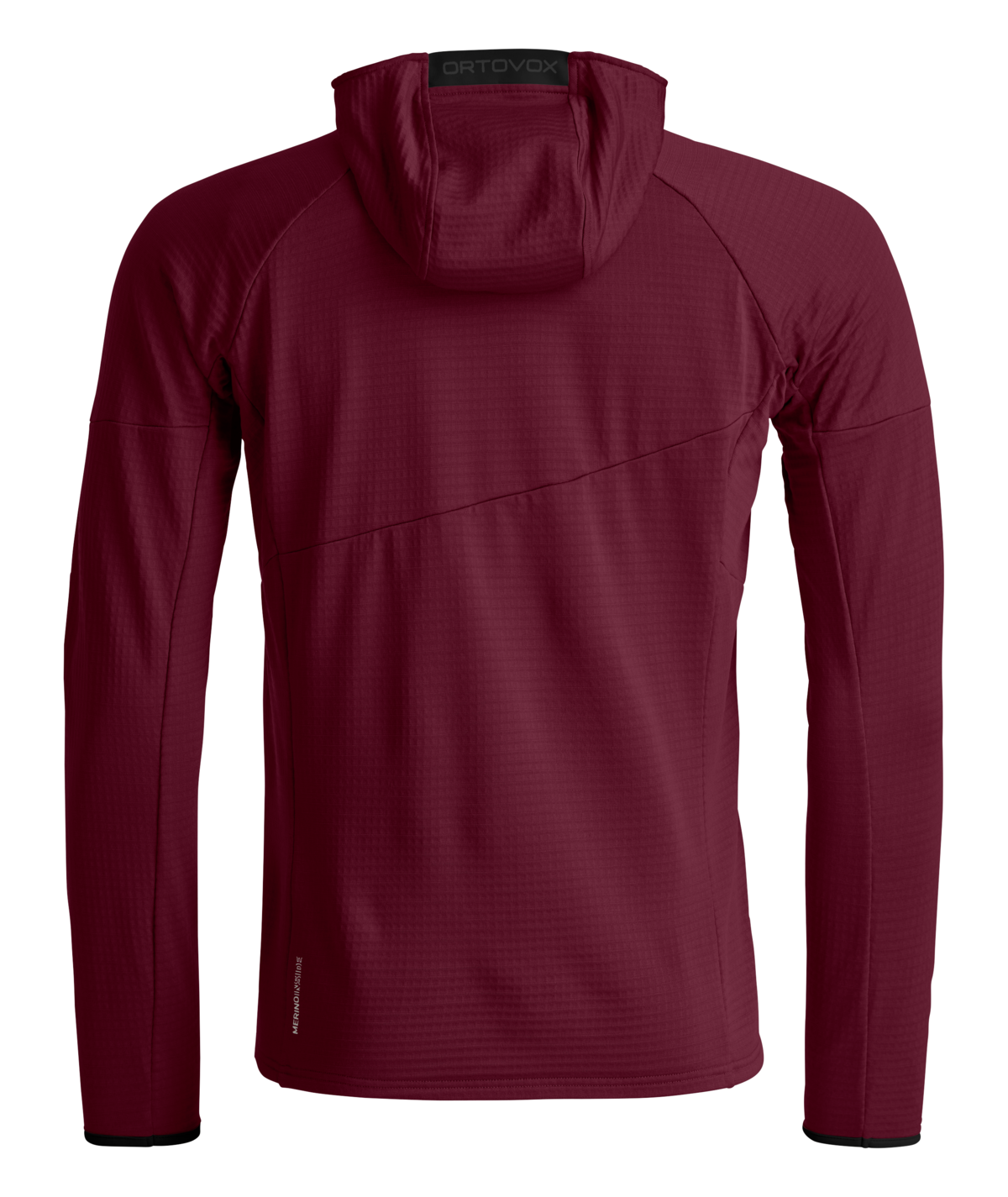 FLEECE LIGHT GRID HOODY M red malbec