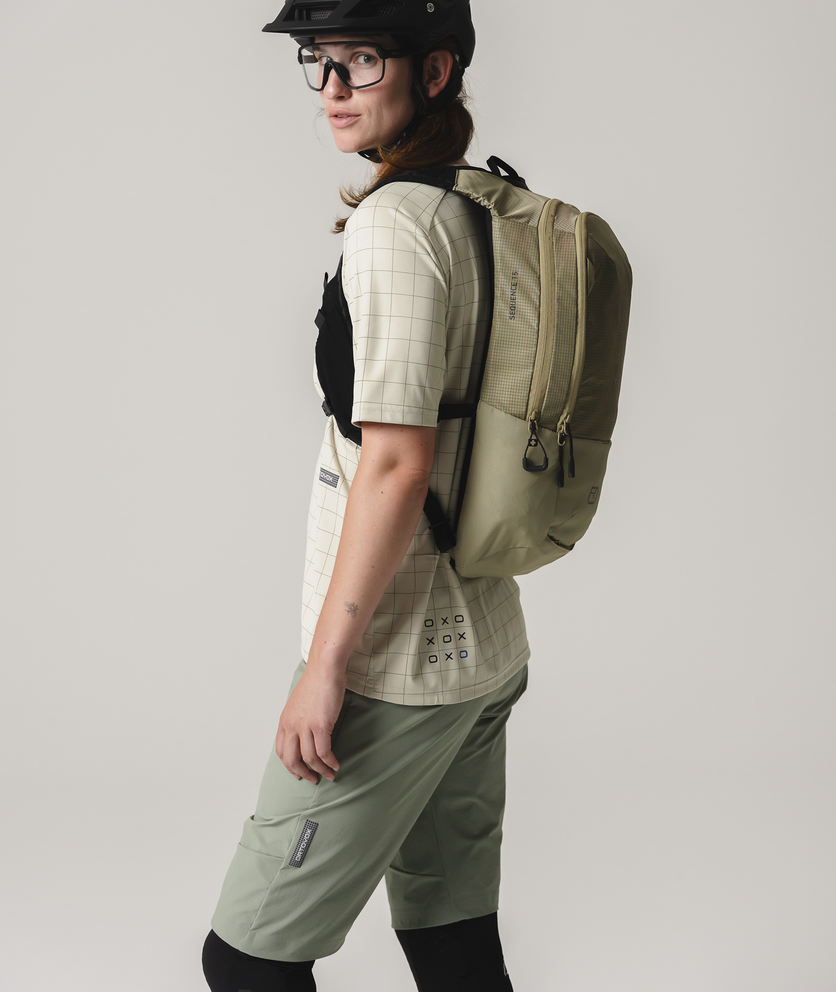SEQUENCE TRAIL JERSEY TS W white tea
