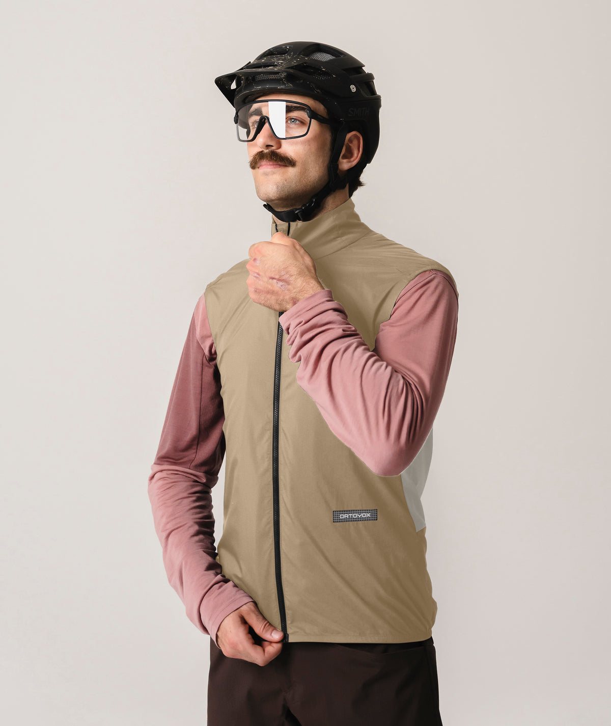 SEQUENCE WIND VEST M dark linen